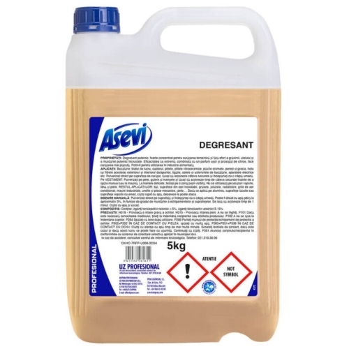 Degresant concentrat pentru aragaz Profesional 5L, Asevi