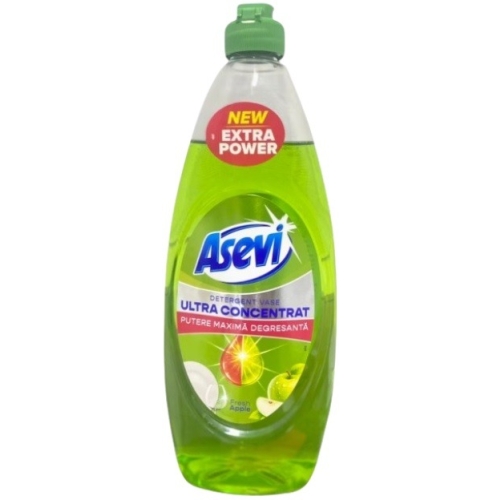 Detergent de Vase Asevi Apple Ultra Concentrat 650 ml