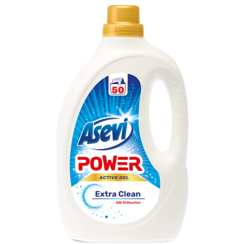 Detergent lichid pentru rufe Power Extra Clean 50 spalari, 2.5 L - Asevi