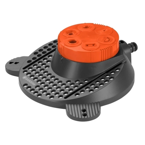 Aspersor circular, plastic, cu 6 tipuri de stropire, 2 - 4 bar, reglabil 0 - 360 grade, Gardena 6 Boogie Clasic