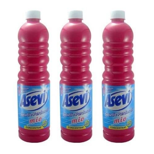 Pachet Asevi pardoseli Mio 1L x 3 buc. Produs pentru igienizarea casei