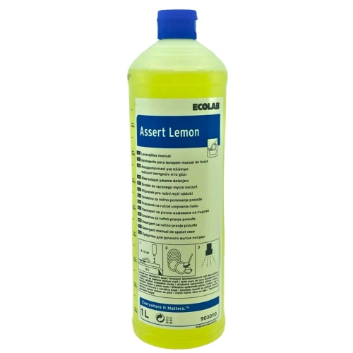 Ecolab Assert Detergent concentrat de vase cu lamaie, 1L, produse de curatenie pentru bucatarie 