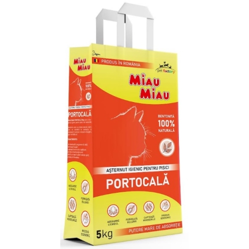 MIAU MIAU Asternut igienic portocala 5KG