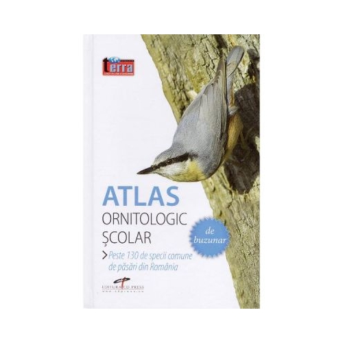 Atlas ornitologic scolar de buzunar. Peste 130 de specii comune de pasari din Romania, editura CD Press