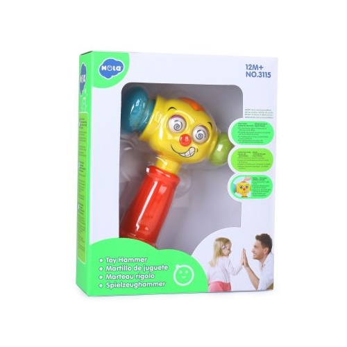 Ciocan interactiv si educativ cu lumini si sunete, Hola