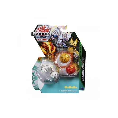 Bakugan Pachet Starter 3 Bakugani S4 Gillator Ultra, Hydorous si Blitz Fox