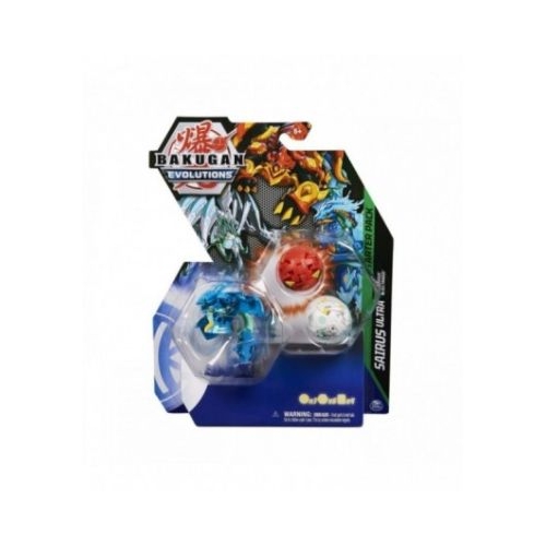 Bakugan Pachet Starter 3 Bakugani S4 Sairus Ultra, Colossus si Sectanoid