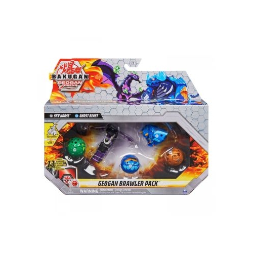 Bakugan S3 Set Geogan Brawler Sky Horse si Ghost Beast