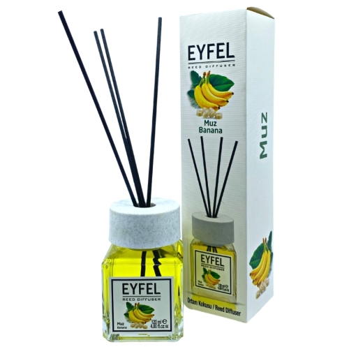 Odorizant camera cu betisoare aroma de BANANE 120 ml Eyfel