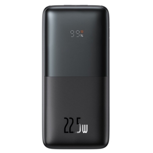 Baterie externa Baseus Bipow Pro 10.000 mAh, 2x USB-A, 1x USB-C, Incarcare rapida, cablu USB-A la USB-C inclus, 22.5 W Negru