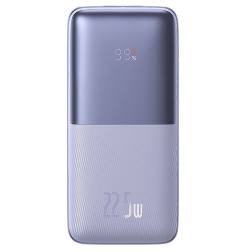 Baterie externa Baseus Bipow Pro 10.000 mAh, 2x USB-A, 1x USB-C, Incarcare rapida, cablu USB-A la USB-C inclus, 22.5 W Violet
