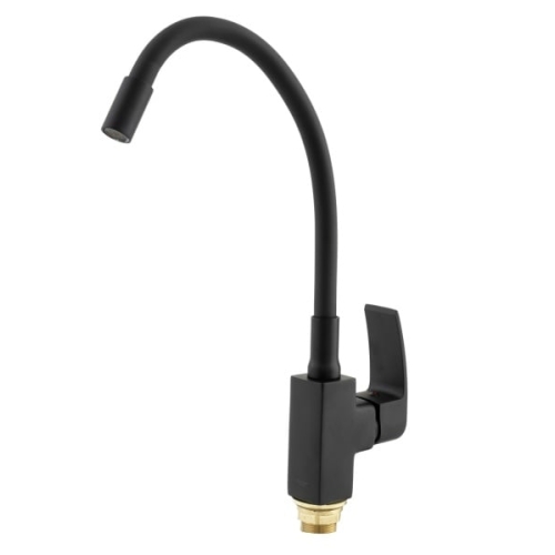 Baterie bucatarie cu dus flexibil MIXXUS MAGNUM 011 (NUT) BLACK REFL.