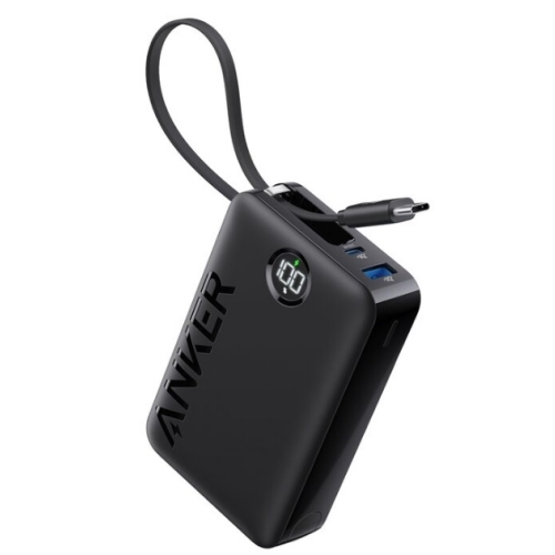 Acumulator extern Anker 335 PowerCore 20K, 22.5W, USB-C, USB-A, PowerDelivery, cablu USB-C