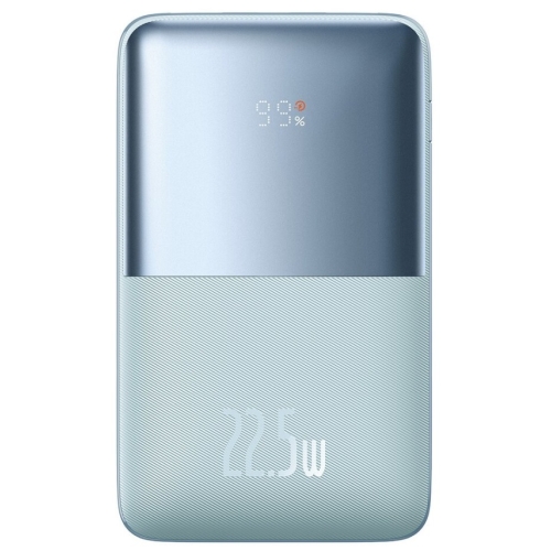 Baterie externa Baseus Bipow Pro 20000mAh, 2x USB-A, 1x USB-C, Incarcare rapida, cablu USB-A la USB-C inclus, 22.5 W Albastru