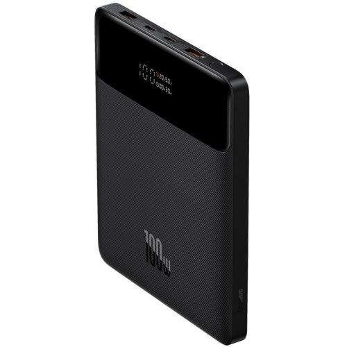Baterie externa Baseus Blade High Power, 20000 mAh, 100W, Digital Display, Incarcare rapida, 2x USB-A, 2x USB-C, cablu USB-C inclus, Negru