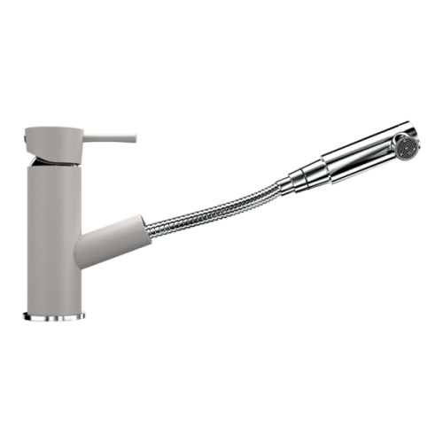 Baterie bucatarie Ulgran U-009 Alb/Bej, Monocomanda, Rusia Stil Impecabil