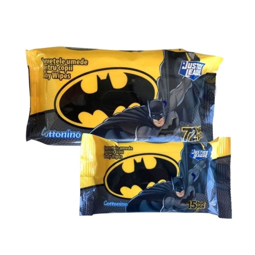 Cottonino Batman Servetele umede pentru copii, 72 buc + 15 buc