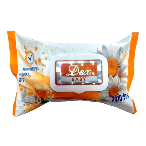 Dex Baby Servetele Umede Chamomile & Tea, 100 buc. Produse de igienizare si dezinfectare