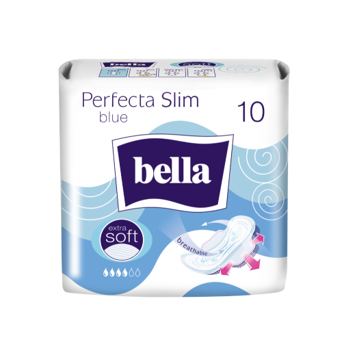 Bella Absorbante Perfecta Slim Extra Soft Blue, 10 bucati. Produs de igiena personala