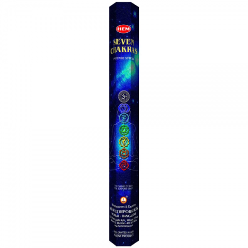Betisoare parfumate Hem 289, Seven Chakras, set 20 buc