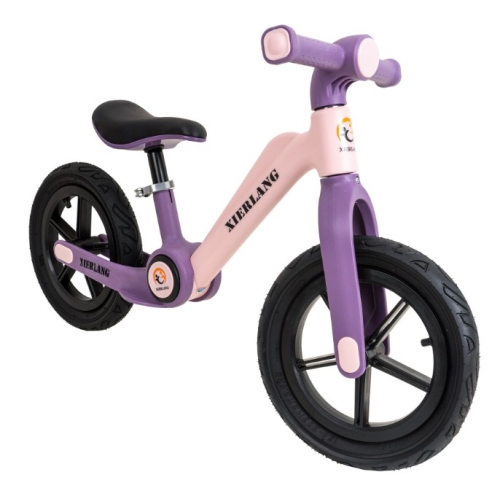 Bicicleta fara pedale, pliabila, 3+, roz cu lila, XIERLANG