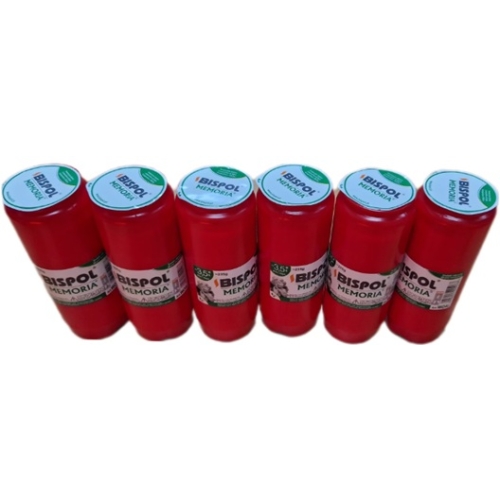 Set 6 bucati Rezerva Candela Bispol WO4, 3.5 zile, Rosu