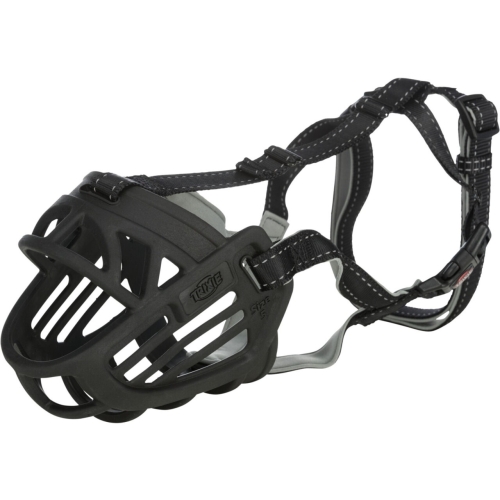 Trixie Botnita Flexibila, Cauciuc, L (Bot 31 cm/Cap 26 cm) Negru 17614