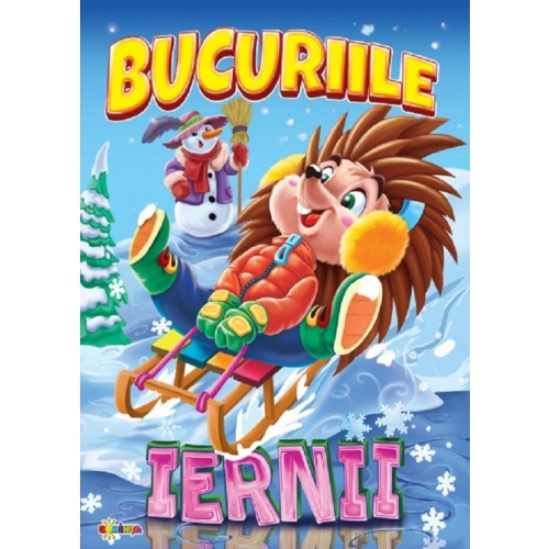 Marea carte de colorat. Bucuriile iernii, editura Dorinta. Material didactic cu activitati pentru copii.