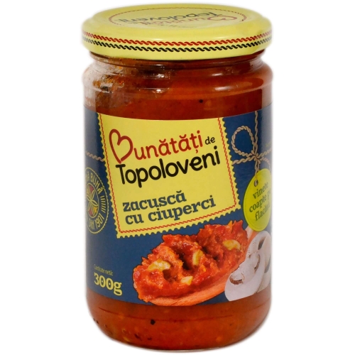 Bunatati de Topoloveni Zacusca cu ciuperci, 300 grpe grupdzc.ro✅. Descopera gama copleta de produse la oferte speciale✅!