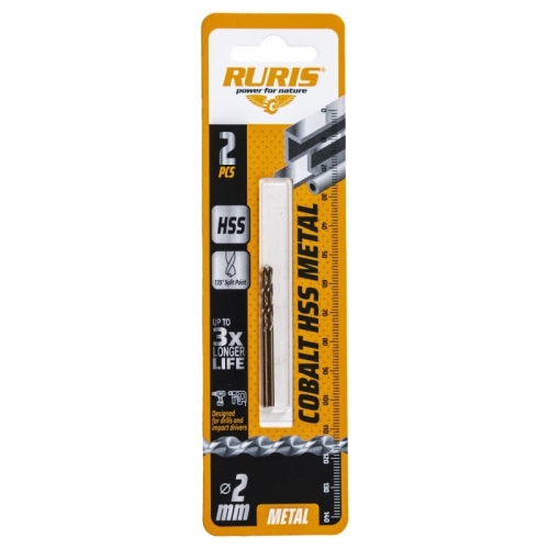 Burghiu Ruris Cobalt Hss Metal 2 mm