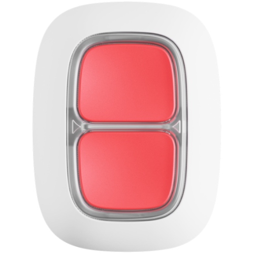 Buton de panica wireless DoubleButton, alb, Ajax