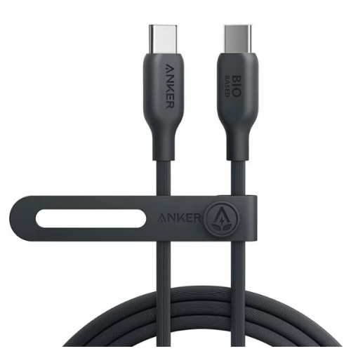 Cablu Anker Bio 543 USB C la USB C (100W), 2.0, 1.8 metri Negru
