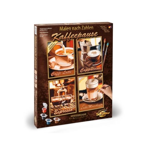 Kit pictura pe numere Schipper Quatro pauza de cafea