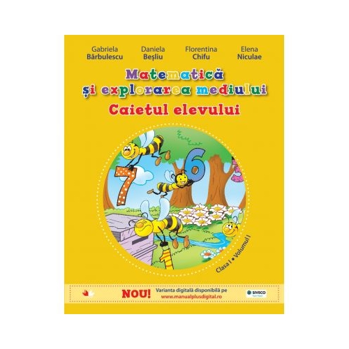 Matematică și explorarea mediului - caietul elevului pentru clasa I, partea I ( contine ed. digitala)
