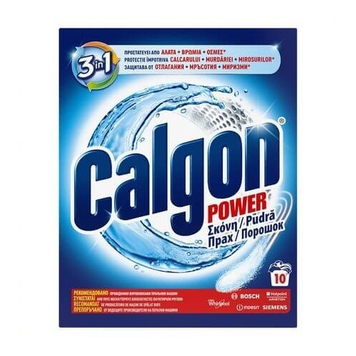 Calgon Pudra anticalcar 3 in 1 Protect & Clean, 500 g. Produs pentru protejarea masinii de spalat