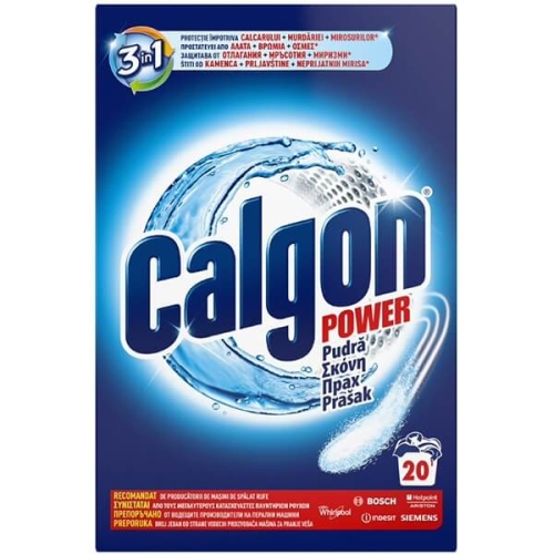 Calgon pudra anticalcar 3in1 Power, 1 kg. Produs pentru protejarea masinii de spalat