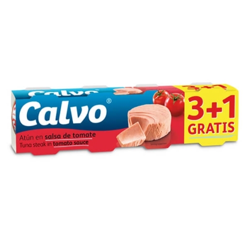 Calvo Ton in sos tomat 3+1, 4 x 80 gpe grupdzc.ro✅. Descopera gama copleta de produse la oferte speciale✅!
