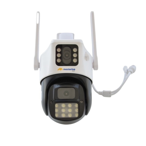 Camera de supraveghere WI-FI MESTERINO VISIO MT-IPE7403-WF, 3MP, doua camere, senzor de miscare, PTZ, by ENSTER