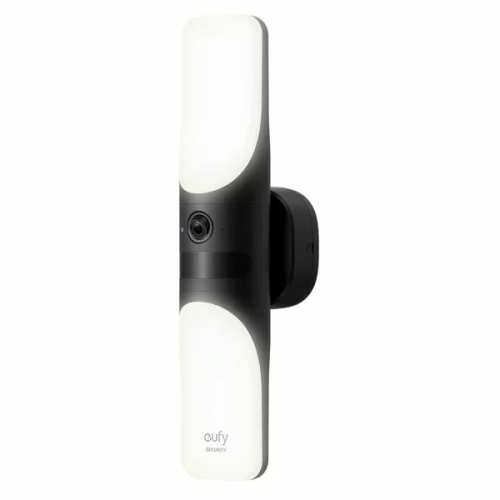 Camera supraveghere eufy Security Wall Light Cam S100, 2K, 1200 lumeni, Night Vision Color, AI, IP65, Floodlight Camera, Negru