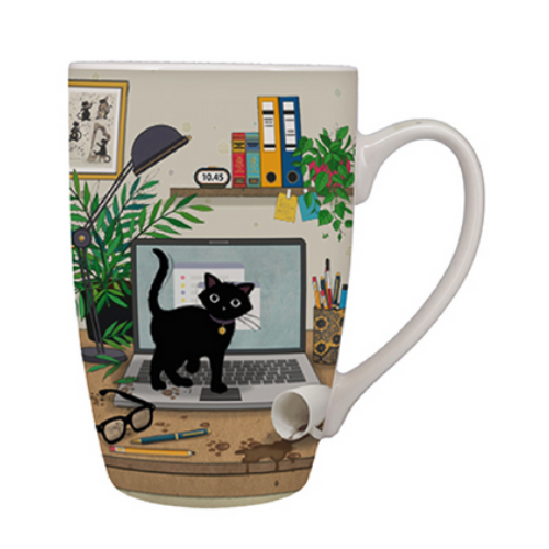 Cana Bug Art Chaton Ordi 490 ml Portelan Multicolor Kiub