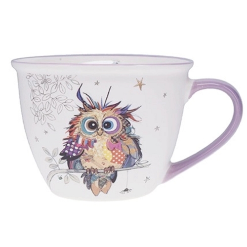 Cana 550 ml Kook Bebe Chouette 550 ml Portelan Multicolor Kiub