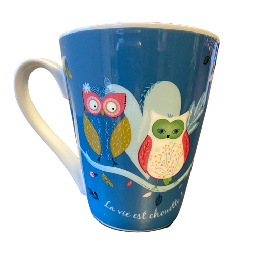 Cana Bufnite, 350 ml, Ceramica,  Multicolor, Kiub