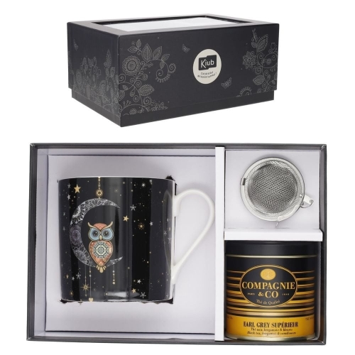 Cana cu infuzor + ceai Jewels Chouette, Kiub