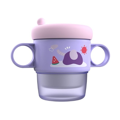 Cana termos cu manere si capac, mov, 250 ml, U-Grow