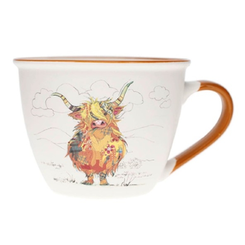 Cana Timbale a anse Kook Vache ecossaise 550 ml Ceramica Alba Kiub