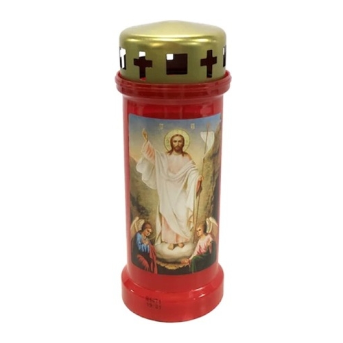 Candela Bolsius nr. 6 capac Învierea Domnului - Roșu