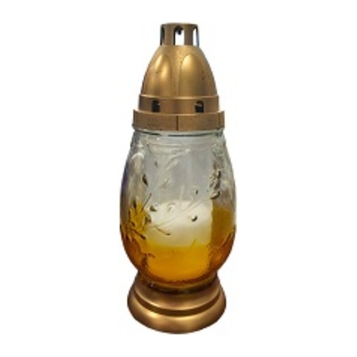 Candelă sticlă Bispol in formă de ou