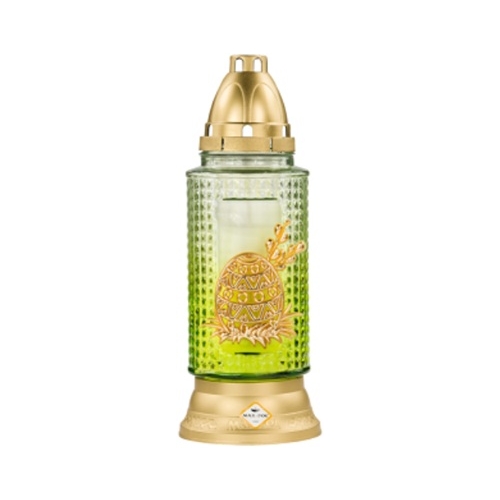 Candelă din sticlă cu ornament Ou