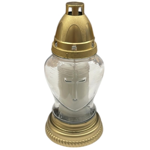 CANDELA STICLA ALB 250G A (Z001)