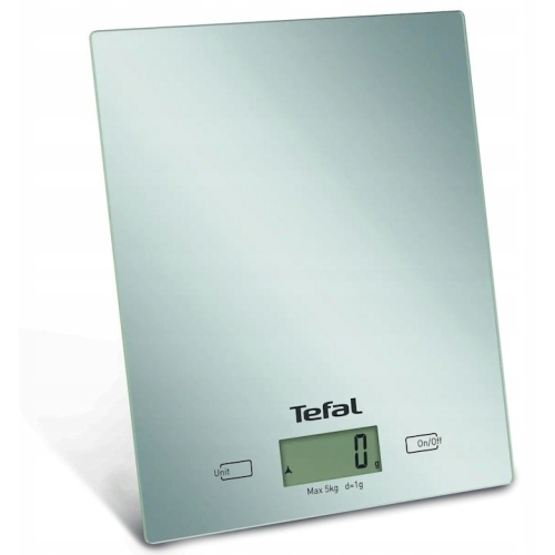 Cantar electronic de bucatarie Tefal BC5306VO, capacitate 5 kg, alb, afisaj usor de citit, rezistent la zgarieturi